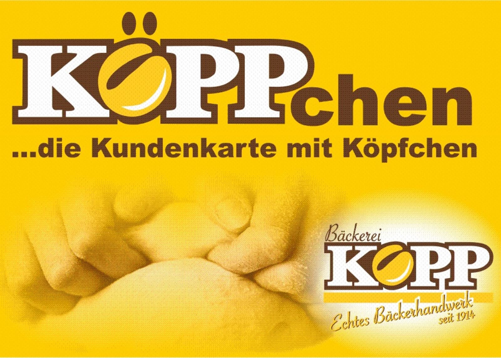 Kundenkarte Köppchen, Vorderseite
